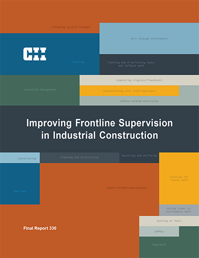 Improving Frontline Supervision in Industrial Construction
