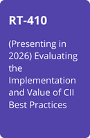 RT-410  (Presenting in 2026) Evaluating the Implementation and Value of CII Best Practices